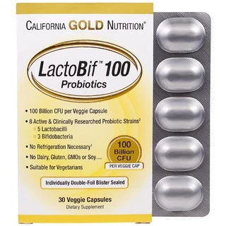 😬💦 [พร้อมส่ง] [แบบกล่อง] California Gold Nutrition LactoBif Probiotics 5 , 30 , 100 Billion CFU โพรไบโอติก โปรไบโอติค