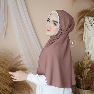 (จ่ายเงินปลายทาง) Hijab BERGO เชือกลูกไม้ HIJAB Instant DIAMOND CREPE พรีเมี่ยม