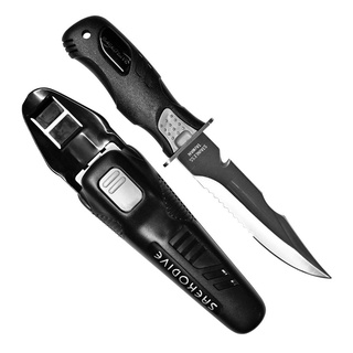 มีดพกดำน้ำ SAEKODIVE DIVE Knife, 304 Stainless Steel Blade 14cm