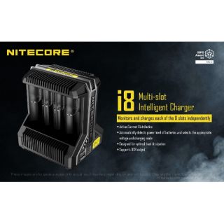 Nitecore I8 เครื่องชาร์จถ่านอัจฉริยะ8ช่อง ของแท้