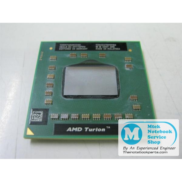 ซีพียู CPU AMD Turion X2 RM-74 ความเร็ว 2.2GHz, L2 2x512 KB, Bus 1800MHz, Socket S1G2 - TMRM74DAM22G