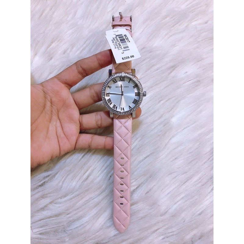 MK2619 MICHAEL KORS Norie Rose Gold Tone Dial Ladies Leather Watch สาย ...