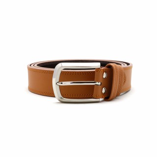 Brown Stone เข็มขัดหนังแท้ Nubuck Semi-Narrow Belt – Tan