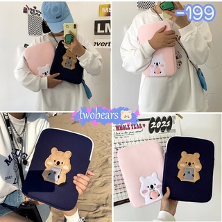 🌈พร้อมส่ง เคสใส่แล็ปท็อป ลายหมี ระเป๋าแล็ปท็อป 11/10" ซองใส่แท็บเล็ต แฟชั่นสไตล์เกาหลี สำหรับ 15 13 11 10.5 10.2 นิ้ว