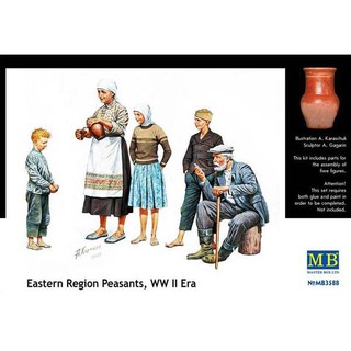 ฟิกเกอร์โมเดล Master Box Model 1/35 MB3588 EASTERN REGION PEASANTS,WW II ERA