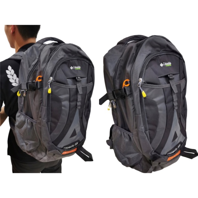 7012 Columbia Titanium Travel Backpack 50L กระเป๋าเป้สะพายหลังเดินป่า Beg Lelaki Camping Backpak