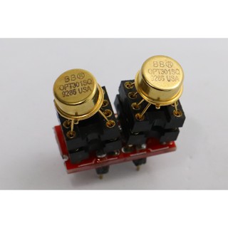 Single OP-AMP ออปแอมป์ OPT301SQ ตัวถังทอง ผลิตที่ U.S.A.  (ขายเป็นเซ็ต ออปแอมป์2ตัว+ตัวแปลง Single เป็น Dual) พร้อมส่ง