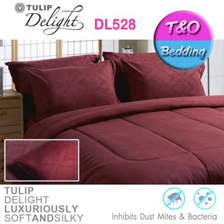 Tulip Delight ชุดผ้าปู+ผ้านวม ลายสีพื้น รุ่น DL528