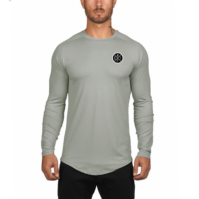Men Luxury Long Sleeve Casual Slim Fit Stylish Graphic Tees Mesh Breathable Quick Dry Fit  Tshirtsdfsd2021 05Ux #4