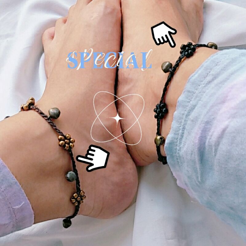 ใหม่เข้าแล้วว♡12สี กำไลข้อเท้าดอกไม้ กระดิ่ง สายมินิมอลห้ามพลาดมาในราคาน่ารัก