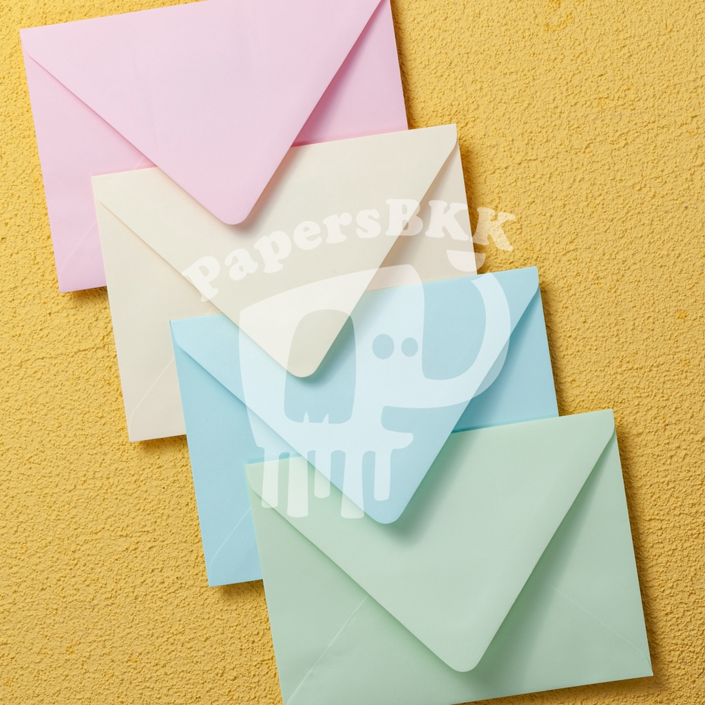 ซองการ์ดแต่งงาน ยุโรป ขนาด 5x7 นิ้ว ซองงานแต่ง 120g (แพคละ 50 ซอง) Envelope