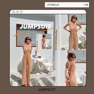 จั๊มยาวเเหวกอก ชุดจั๊ม sexy jumpsuit byintuon จั๊มผูกหลัง