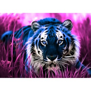 Diy tiger diamond painting / cross stitch / bedroom living room / wall stickers wall painting decoration