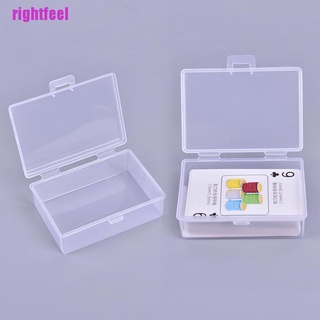 Rightfeel กล่องพลาสติกใส สําหรับเก็บไพ่โป๊กเกอร์ 2 ชิ้น