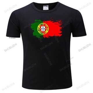 เสื้อยืดผ้าฝ้ายพิมพ์ลายแฟชั่น ใหม่ เสื้อยืด ผ้าฝ้าย พิมพ์ลาย This Is My Country-Portugal สีดํา