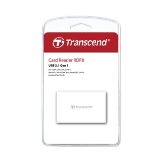 Transcend RDF8 USB 3.0 Multi Card Reader การ์ดรีดเดอร์พกพา สีขาว