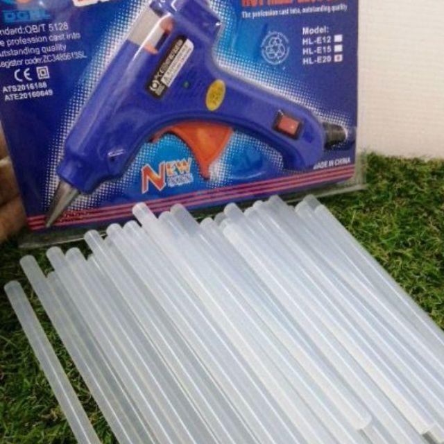 ปืนกาว20w และไส้ปืนกาว 7*150 mm และพร้อมส่งจ้า