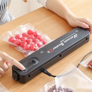 ที่ซีลถุง Vacuum Sealer เครื่องปิดผนึกสูญญากาศ ช่วยถนอมอาหาร • แถมฟรี!! ถุงซีล10ถุง •