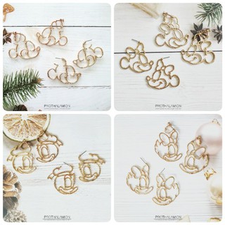 Cute Mickey Minnie Mouse Donald Daisy Duck Earrings ต่างหู ตุ้มหู ดิสนีย์ มิกกี้ มินนี่ เม้าส์ โดนัลด์ เดซี่ ดั๊ก น่ารัก