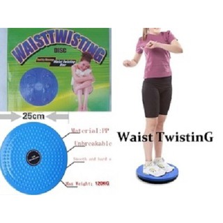 Piring Senam Pinggang Waist Twisting Disc Alat Olahraga Putar Pelangsing Tubuh Pengecil Perut Piringan Senam Pengencang Bokong