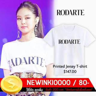 เสื้อยืดสกรีน-rodarte (โรดาร์เต)  " jennie blackpink "  (S - 3XL)