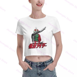 เสื้อยืดสีขาวเสื้อครอป Kamen Rider Young แฟชั่นสําหรับผู้หญิงS-4XL