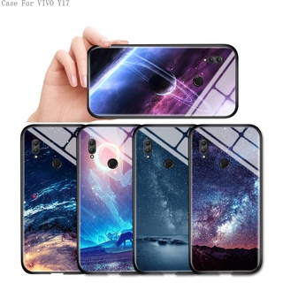 VIVO Y17 Y15 Y15S Y15A Y01 Y12 Y11 Y19 Y21 Y21S Y33S Y55 Y55S Y66 Y65 2019 เคสวีโว่ สำหรับ Case Fantasy Space Aurora Moon Starry Elk เคส เคสโทรศัพท์ เคสมือถือ