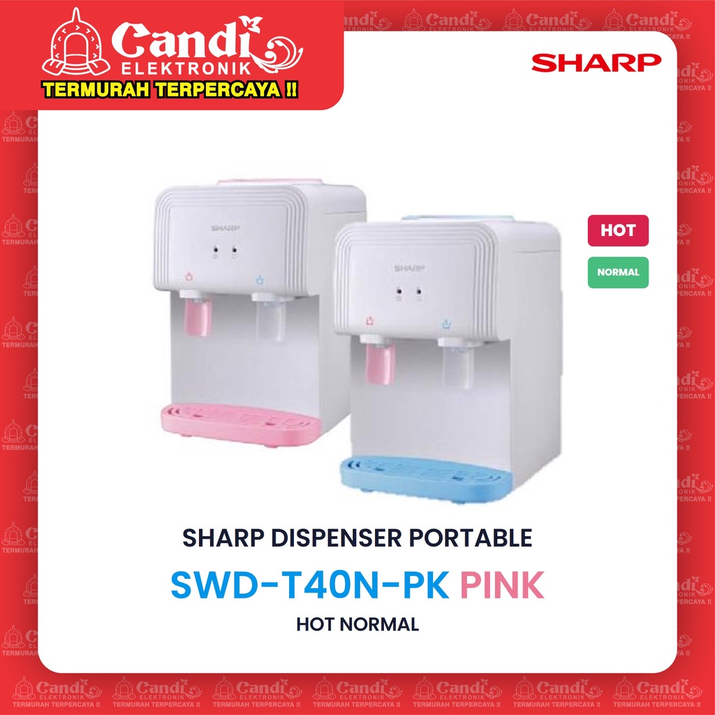 Swd-t40n-pk เครื่องจ่ายเครื่องดื่ม แบบพกพา สีชมพู