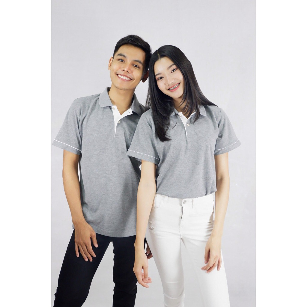 เสื้อโปโลผู้หญิงเข้ารูป ผ้าTKผสมโพลีเอสเตอร์ โทนขาวดำเทา สีพื้น (4สี มีไซส์ให้เลือก) พร้อมส่ง ราคา ถูกที่สุด ดีลบีเคเค แกลเลอรีภาพที่ 6