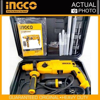 INGCO สว่านโรตารี่ 3 ระบบ 26 มิล 800W รุ่นเปลี่ยนหัวได้ RGH9028-2 Rotary hammer สว่าน สว่านเปลี่ยนหัวได้