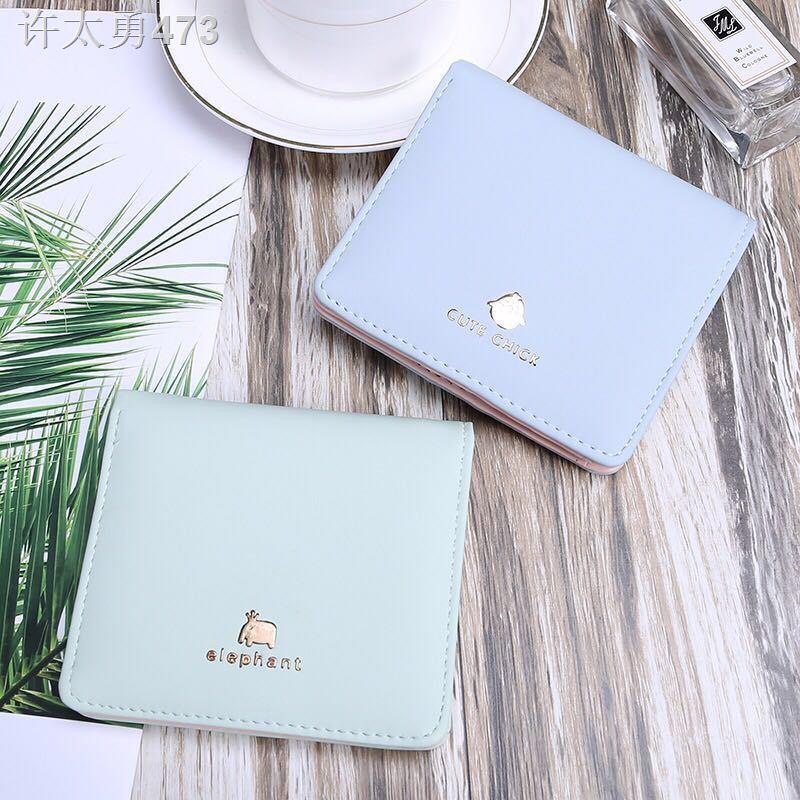 2018 ผู้หญิงใหม่สั้น wallet student Korean version cute Pearl clip coin