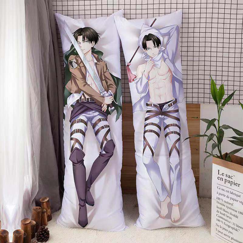 ☜Attack On Titan Cushion Dakimakura ปลอกหมอนกอดหมอน Body เซ็กซี่ญี่ปุ่น