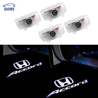 2Pcs LED Projection  Ghost Shadow Light Car Door Welcome Light DIY Step Light Symbol Sign Badge for Honda Accord INSPIRE Spirior AVANCIER CIVIC Crosstour Odyssey URV