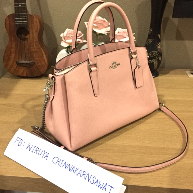 coach ถังใหญ่ 13นิ้ว สีชมพู petal มือหนึ่ง ของแท้