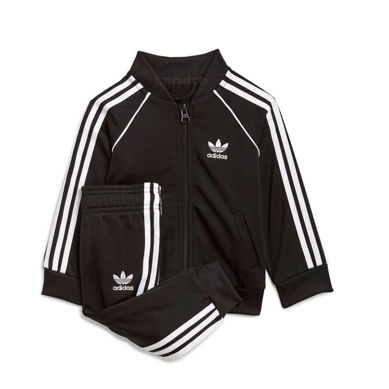 Adidas ชุดแทรคอดิดาส สำหรับเด็ก สีดำ OG KD Track Suit Adicolor SST GN8441 (1700)T