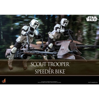 HOT TOYS MMS612 STAR WARS : RETURN OF THE JEDI - SCOUT TROOPER AND SPEEDER BIKE