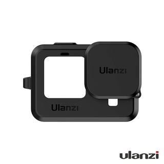 ULANZI® PREMIUM SILICONE CAGE ซิลิโคลน พรี่เมียม  + ฝาปิดหน้าเลนส์ กันกระแทก พร้อมสายคล้อง สำหรับ GoPro 10, 9