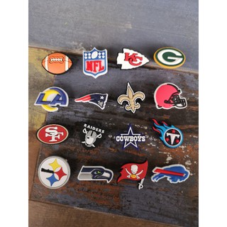 NFL Rubber Button for Croc Shoes