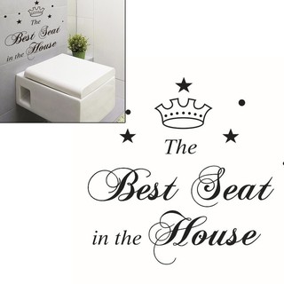 สติ๊กเกอร์ The Best Seat ตกแต่งห้องน้ำ