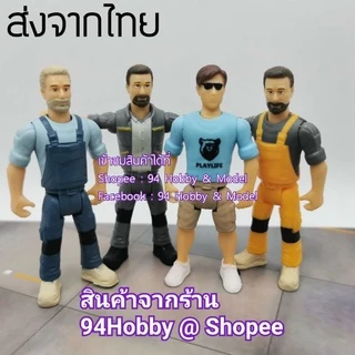 🇹🇭 [หุ่นซีรีย์-2] โมเดลหุ่น ขยับแขน-ขาได้ huina คนงาน ก่อสร้าง ดัพเพลิง Fireman Sam หมอ อาชีพ