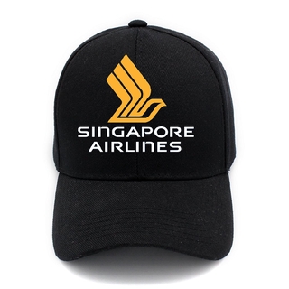 Singapore Airlines หมวกเบสบอลแฟชั่น ลายโลโก้สิงคโปร์ กันแดด