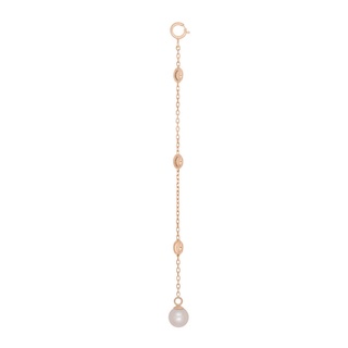 A.CEMI Long Romantic Charm มุกแท้ จี้มุก จี้เงินแท้ ชุบทอง 18K โรสโกลว์