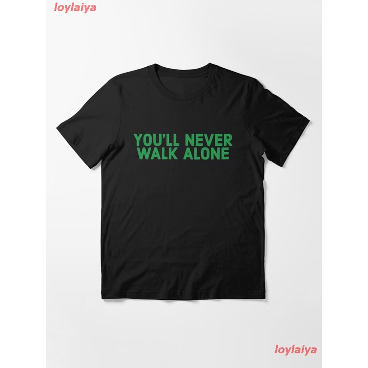 Glasgow Celtic Fc - You_amp_39_ll Never Walk Alone Essential T-Shirt เสื้อยืดผู้ชาย ลายการ์ตูนพิมพ์ล