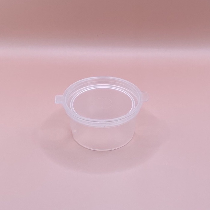 ถ้วยน้ำจิ้ม กลมฝาปิดในตัวขนาด 40ML(1.5Oz) แพ็คละ 50 ชิ้น