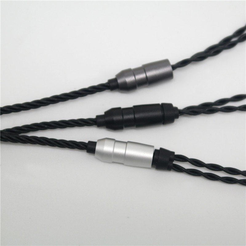 สายหูฟัง DIY กึ่งสำเร็จ 3.5mm สายถัก 4 เส้น