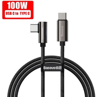 สายชาร์จ PD 100W USB Type C เป็น USB C 90 องศา สําหรับ Macbook USBC MVP