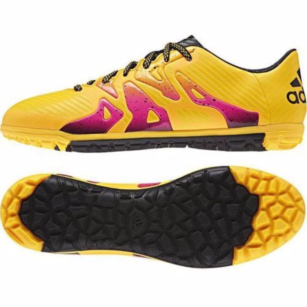 Adidas รองเท้าสตั๊ด รองเท้าฟุตบอล X 15.3 TF ร้อยปุ่ม เบอร์ 43 (yellow)