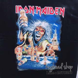 IR066 เสื้อยืดวงร็อค IRON MAIDEN ไอรอน เมเดน เสื้อวง เสื้อยืดไอรอนเมเดน เสื้อวินเทจ