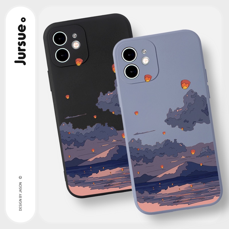 JURSUE เคสไอโฟน เคสซิลิโคนนุ่มขอบเหลี่ยมกันกระแทกน่ารักตลก เคสโทรศัพท์ Compatible for iPhone 13 12 11 Pro Max SE 2020 X XR XS 8 7 6 6S Plus พลัส Y1663 ราคา ถูกที่สุด ดีลบีเคเค แกลเลอรีภาพที่ 6