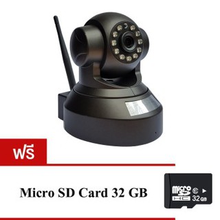 Cam กล้องวงจรปิดไร้สาย IP Camera Full HD 1.0 Mp- Black (แถมฟรีMicro SD Card 32GB